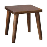 ONIJA Wooden Sitting Stool 10 Inches for Home | Wooden Square Stool Sheesham Wood Table Stool for Bedroom, Outdoor, Office & Multipurpose use in Natural Finish